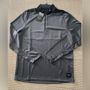 Nike Golf Quarter-Zip Pullover Gray Black Men’s Medium Super Nice! NWT